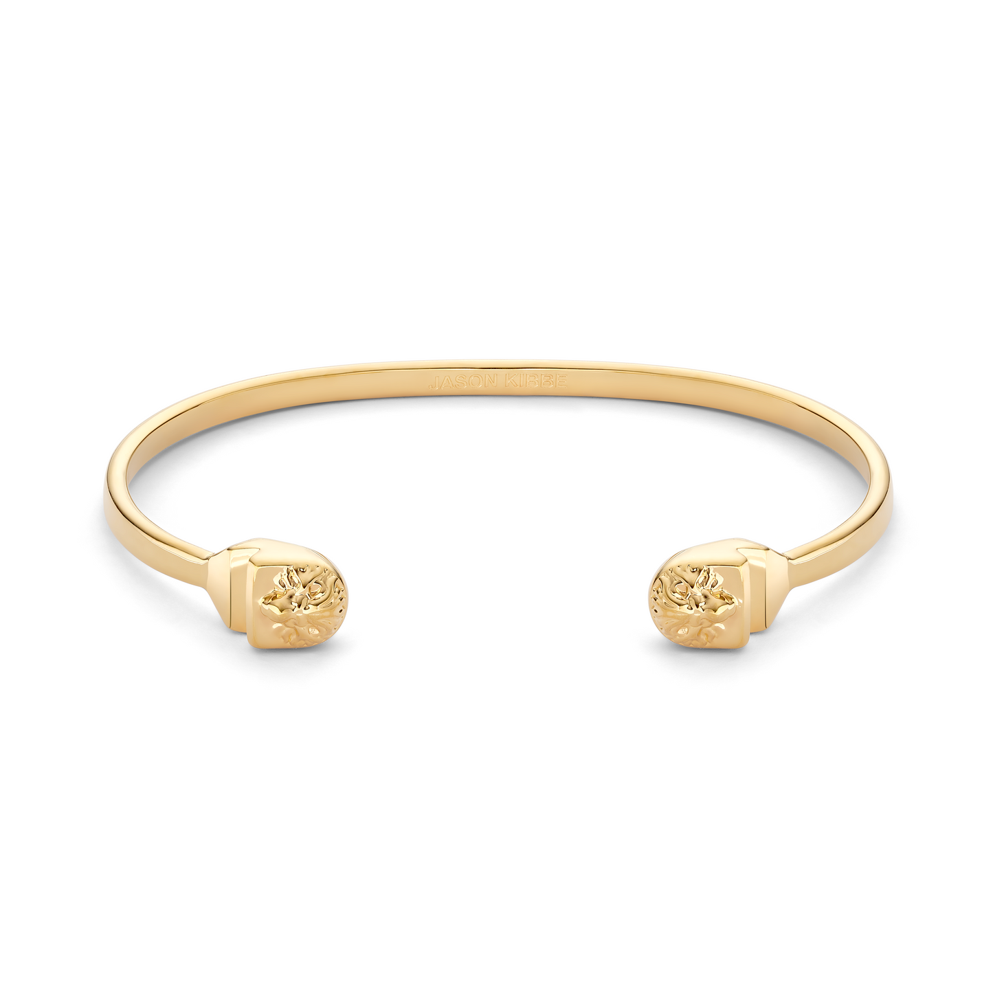 Gold lion bangle