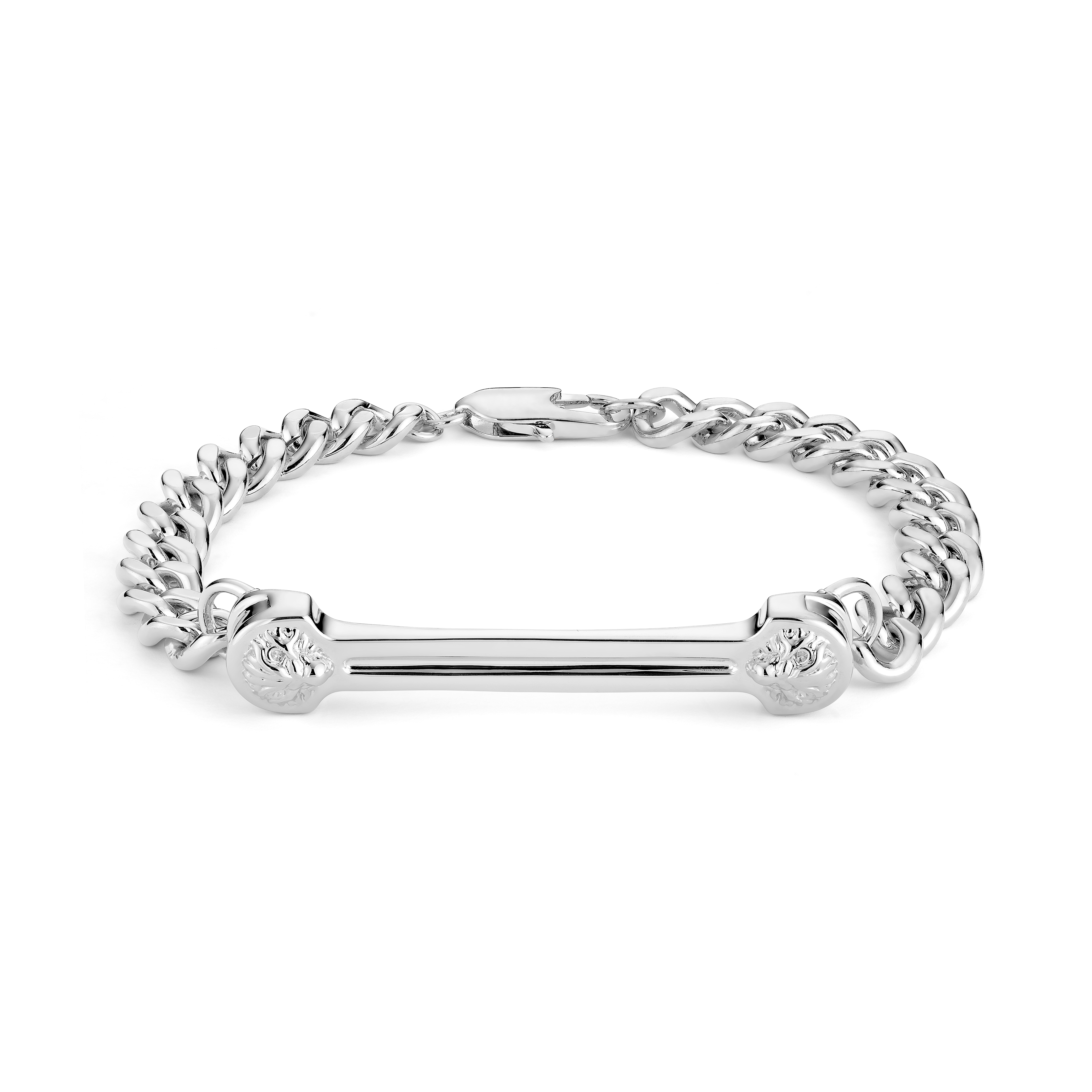 Lion head silver chain bracelet for Men & Women | Buy Online