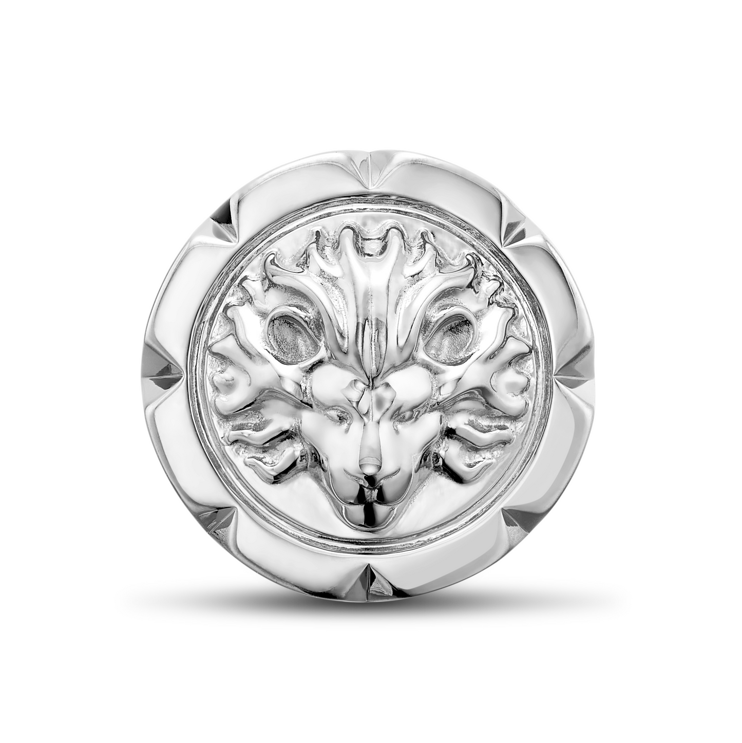 Silver lion ring