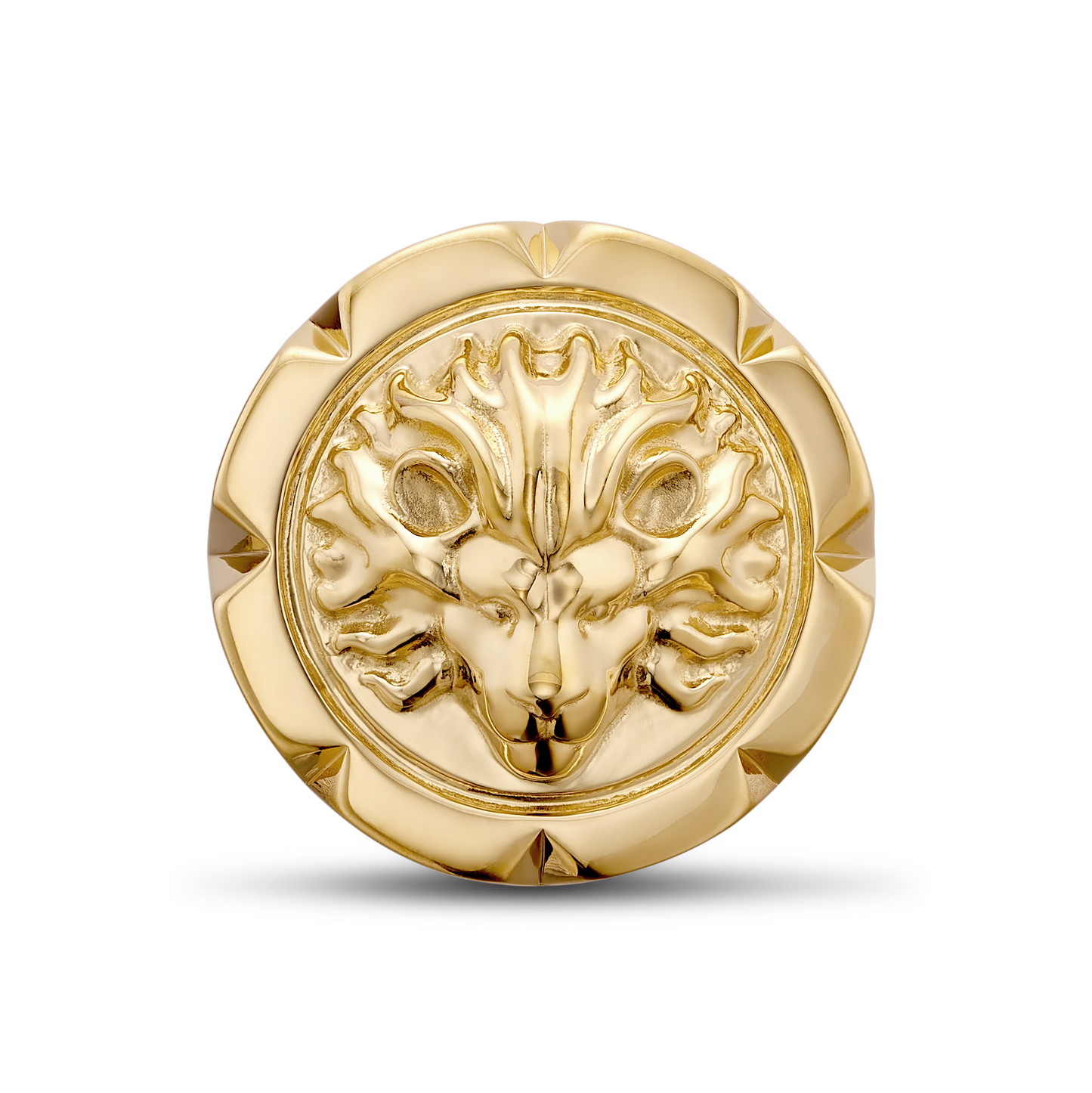 Gold vermeil lion ring