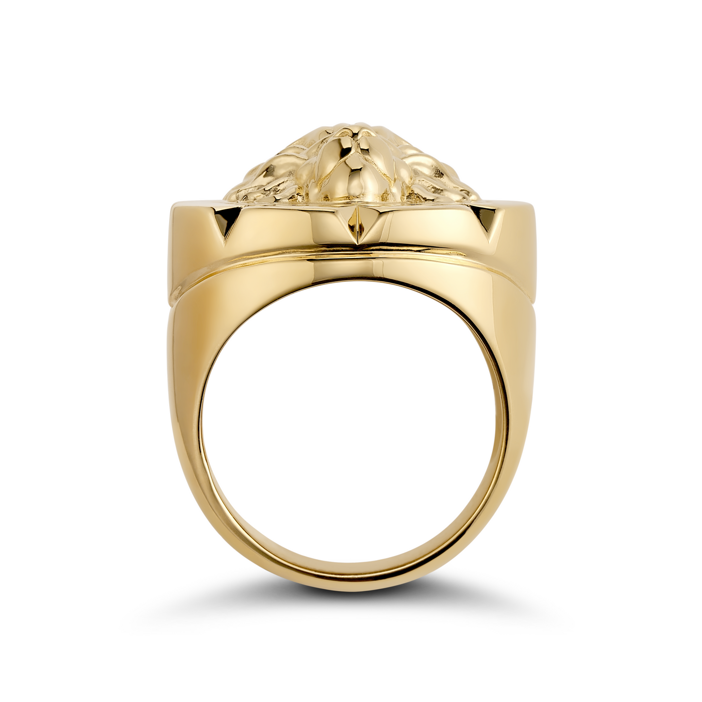 Gold vermeil lion ring